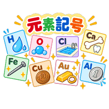 今月のタイピング「チャレンジ！身近な元素記号」の記事に関する画像